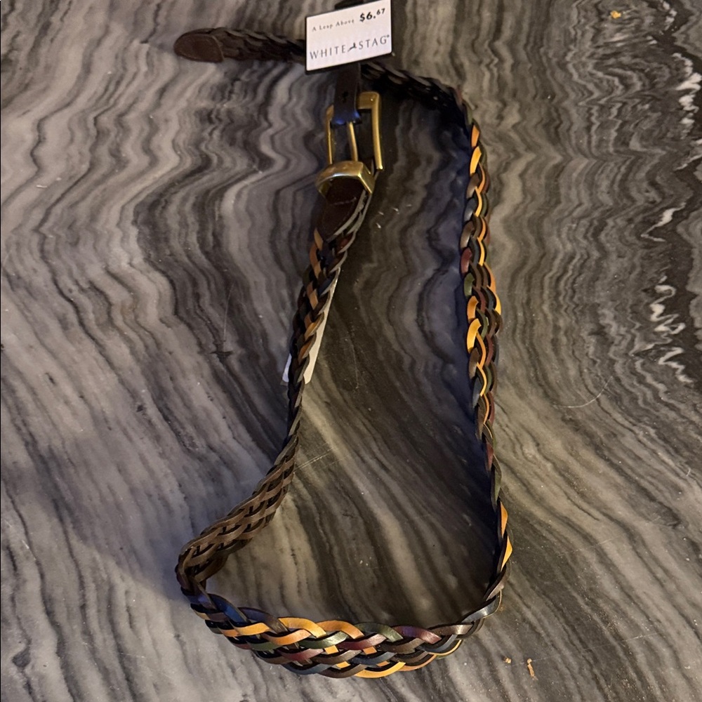 White Stag Women’s Multicolor Braided Belt